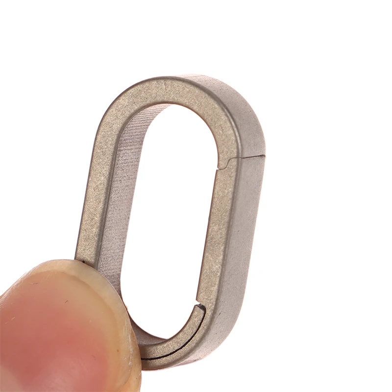 Titanium Alloy Mini Key Ring Connection Buckle Universal Joint Auxiliary Ring Connection Bayonet Ring Personality Creativity