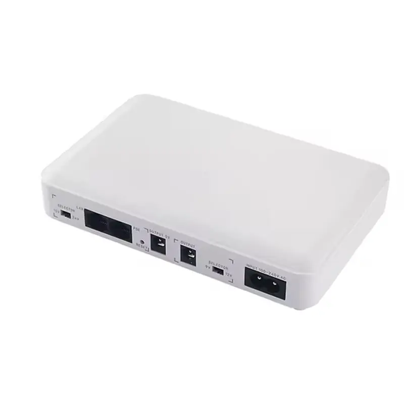 Hot-Mini UPS Uninterruptible Power Supply Built-In Battery 24V/12V/9V/5V Multi-Voltage Outputs Security Protection EU Plug