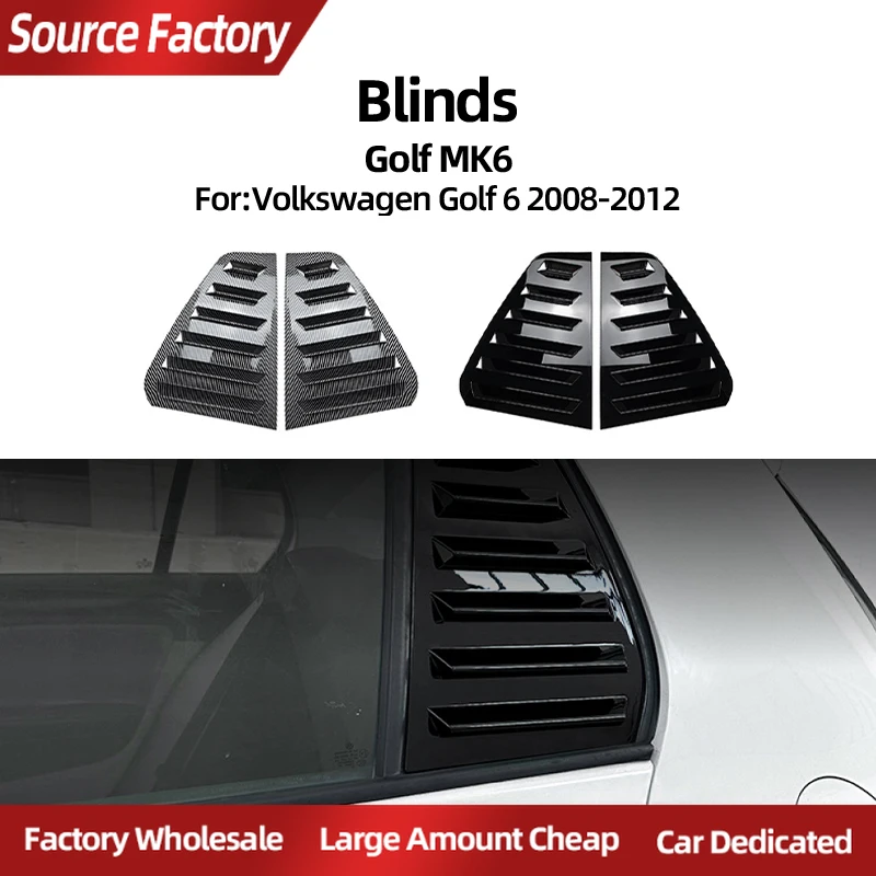 

Спойлеры с крыльями, модный автомобиль для Volkswagen Golf MK6 2008 2009 2010 2011 2012, оконные жалюзи, автомобильные наклейки, новая модификация, Acc