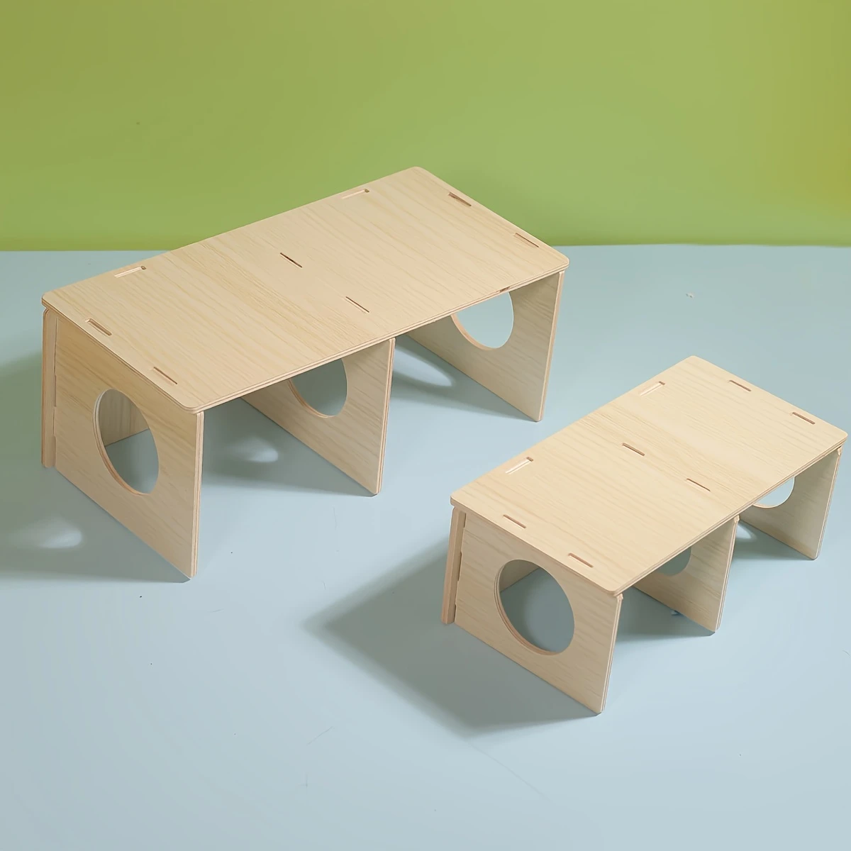1 Casa de Madera para Hámster y Ardilla, Casa de Madera para Erizo, Nido de Madera para Hámster Dorado, Dormitorio, Casa Pequeña para Codorniz, Decoración para Jaula