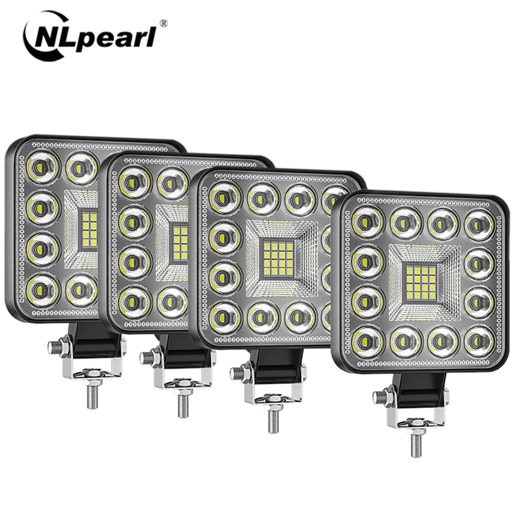 

NLpeal 96W LED light Bar Spotlight 12V 24V Car Work Light For Jeep Truck Boat Tractor ATV Offroad 4X4 Barra Mini LED Headlight