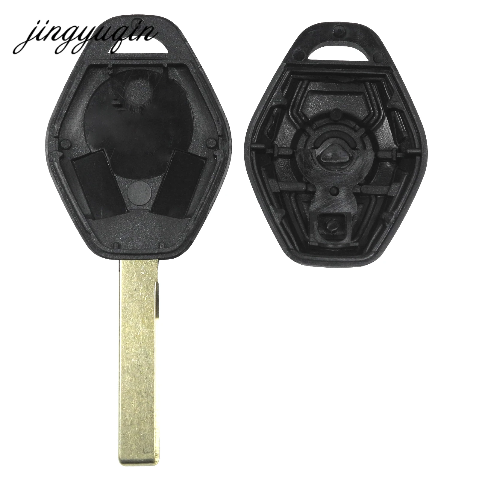 jingyuqin 3 Button Car Remote Key Case Shell For BMW X3 X5 Z3 Z4 1/3/5/7 Series Unut Hu92 Blade