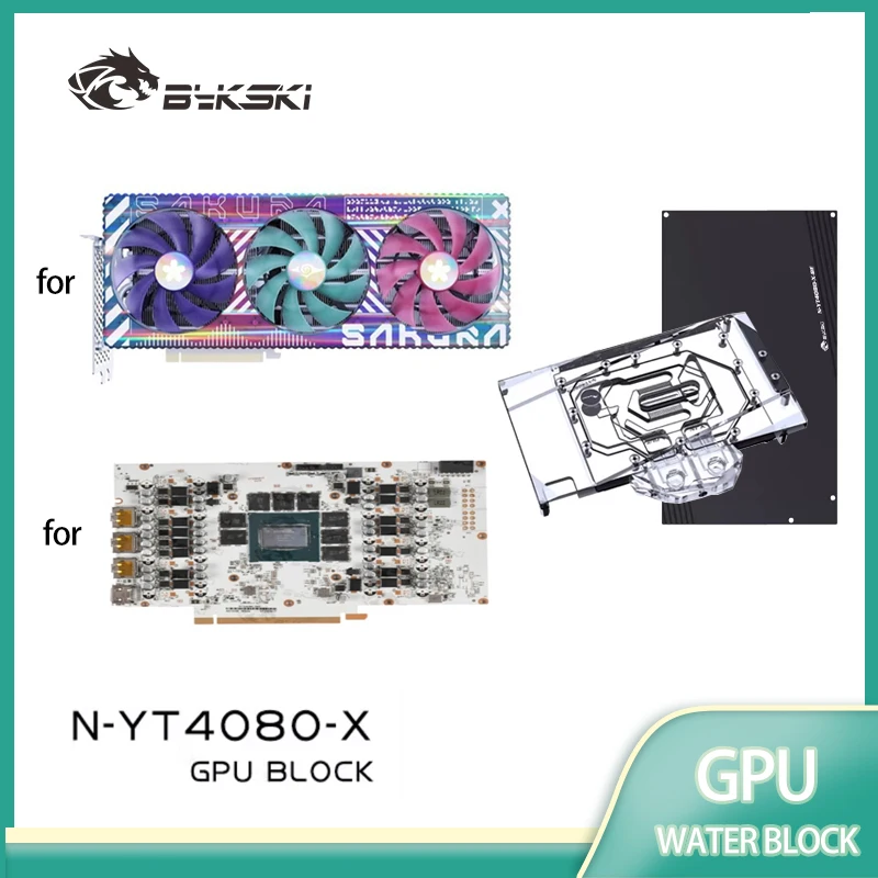 

Bykski Water Block Use for Yeston GeForce RTX 4080 16G D6X SUGAR GPU Card / Copper Cooler RGB Radiator N-YT4080-X