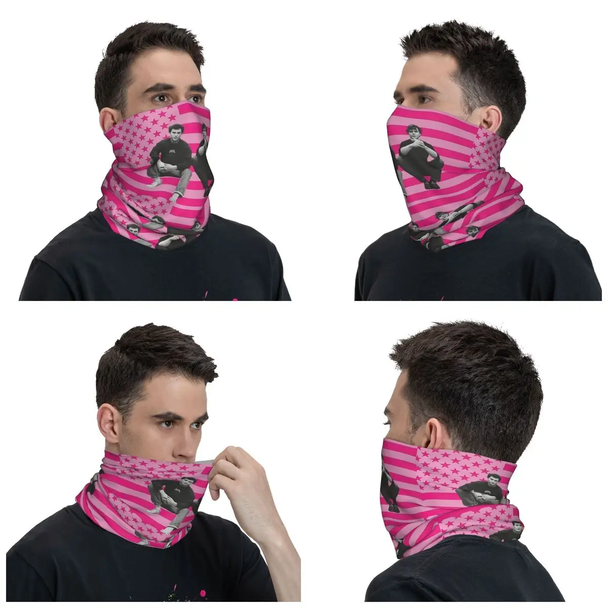 Cooper Koch Nicholas Chavez Pink Flag Bandana Neck Gaiter Printed Mask Scarf Multi-use Headwear Cycling Unisex Adult Breathable