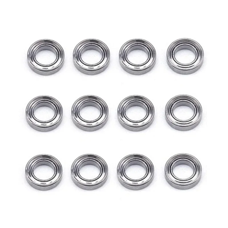 12Pcs 144001-1296 4x7x2mm Bearing Spare Accessories for Wltoys 144001 124019 124018 RC Car Upgrade Parts