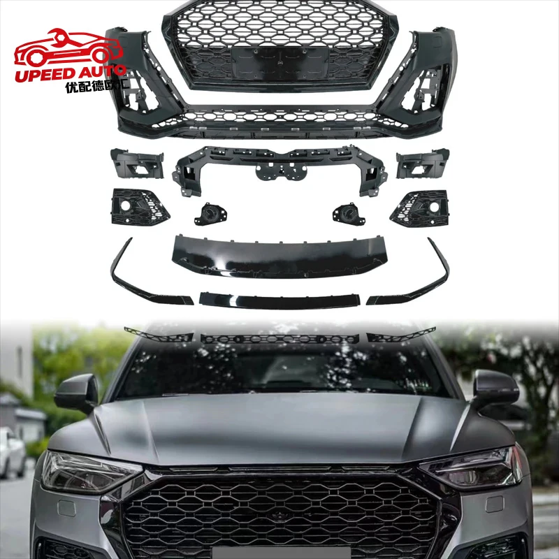 

Suitable for STLF Car Accessories Audis Q5L Upgrade RSQ5 Front Bumper Assembly with Grill Made of PP Material Body Kit