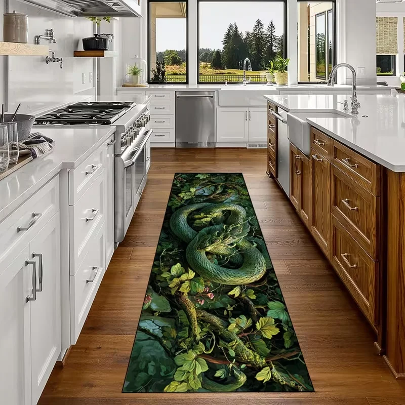 The Rectangular Design of The White Dragon Spring Decoration in High Flow Areas As Well As for Home Entrances Entrance Mats