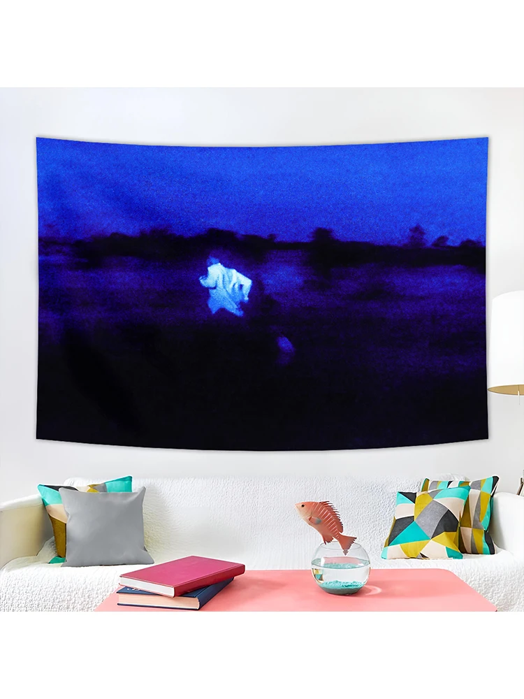 90X150CM Canadian Singer Daniel Caesar Cover For Room Bedroom Wall Tapestry Decoration Interior And Fun Parties, blue