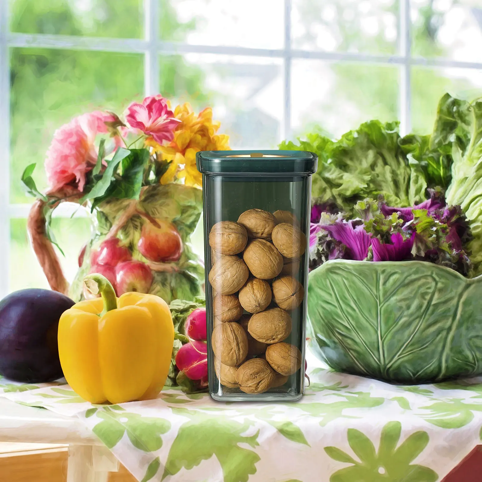 

Sealed Jar Airtight Containers for Food Box Kitchen Organization Storage Cereal Dispenser Keeper Cereals