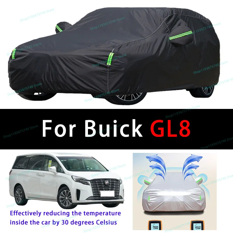 

For Buick GL8 Summer Full Car Covers Outdoor Sun uv Protection Dust Cooling Protective Auto Protective Cover