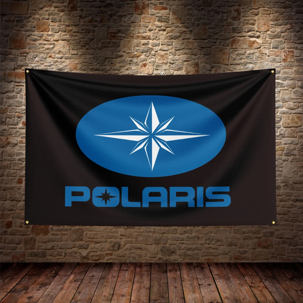 

3X5Ft Polariss Moto Flag Polyester Printed Car Banner For Decor