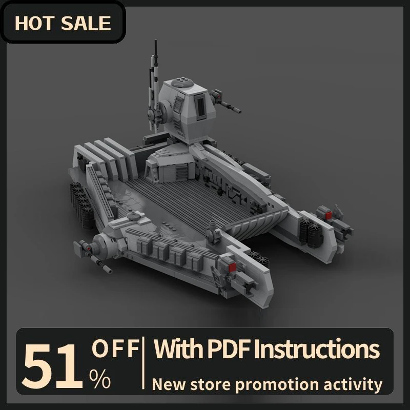 

New 2313Pcs Famous Star Battle Movie Moc Hover Transport Model Diy Creative Ideas Child Toys Birthday Gifts Building Blocks