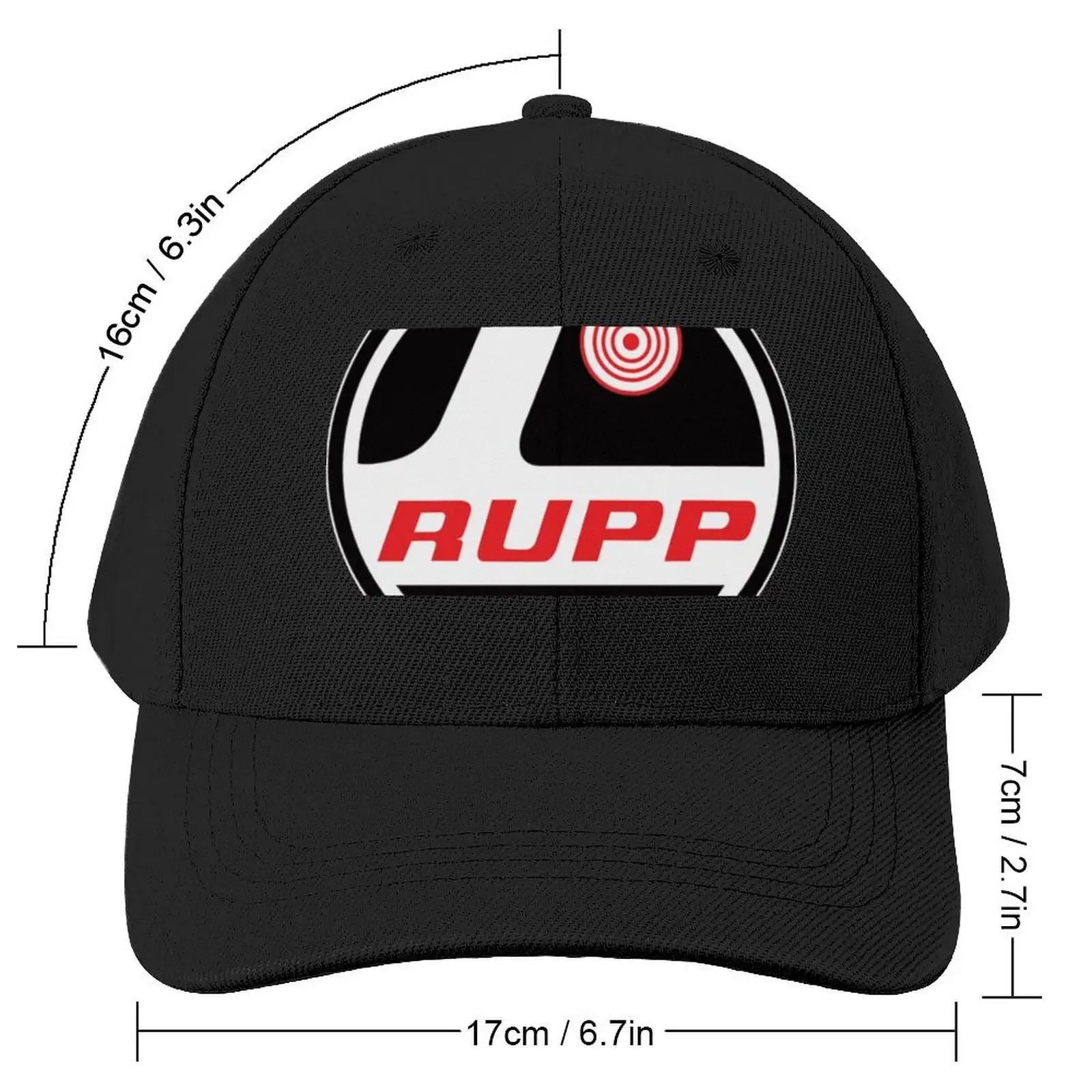 Rupp snowmobiles Mini bikes and go karts Baseball Cap Luxury Brand hard hat Trucker Cap Man Women's