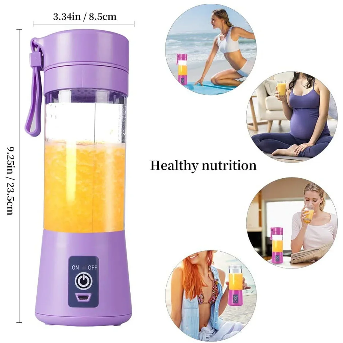 New Small Cyclone Juicer Fruit Juice Extractor Electric Mini Home Portable Juice Cup 2023 Hair cut Kemei  Tondeuse Trimmers T