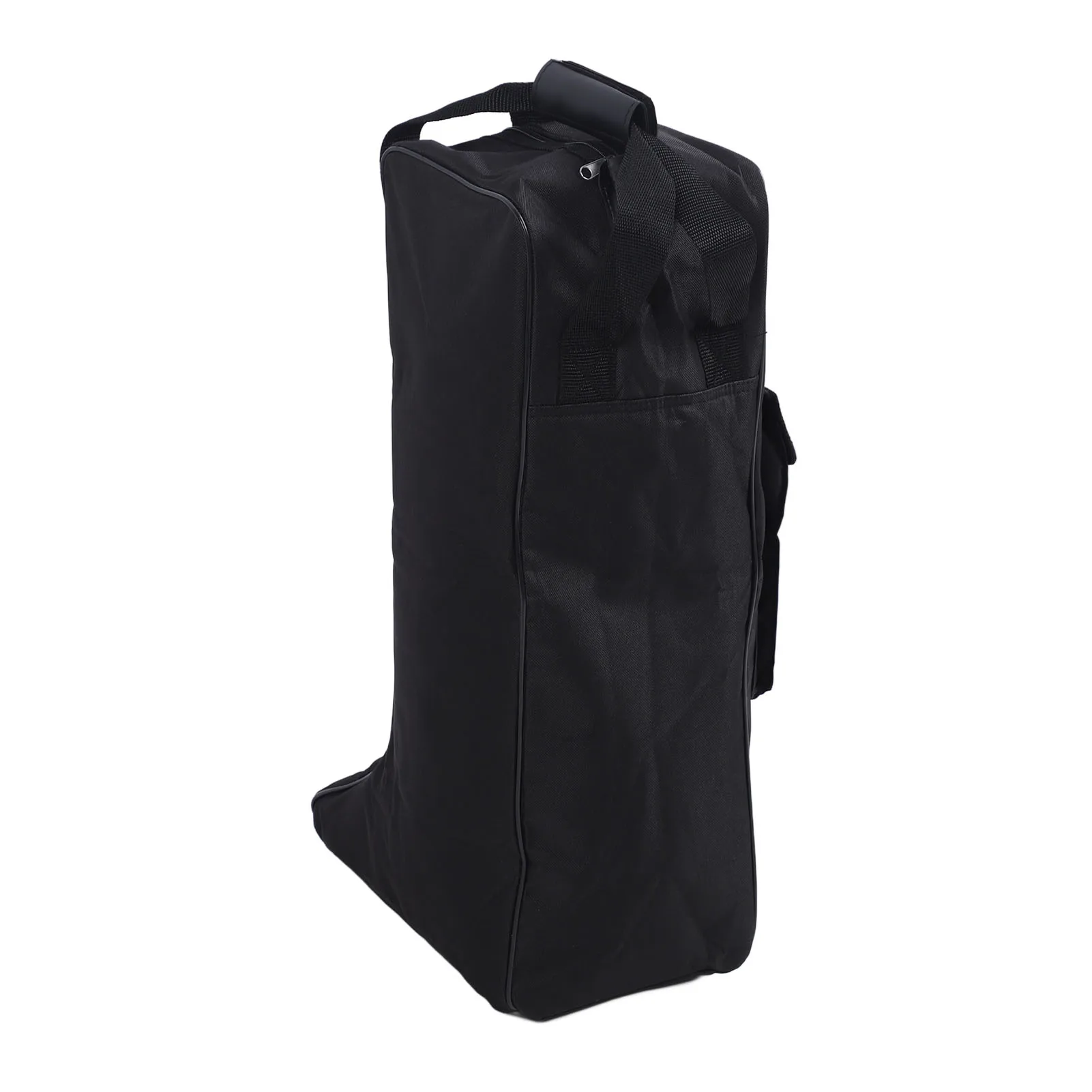 

Black Boot Storage Bag, Waterproof Oxford Cloth Boot Bag, Leather Handle, Portable Storage for Cowboy and Snow Boots