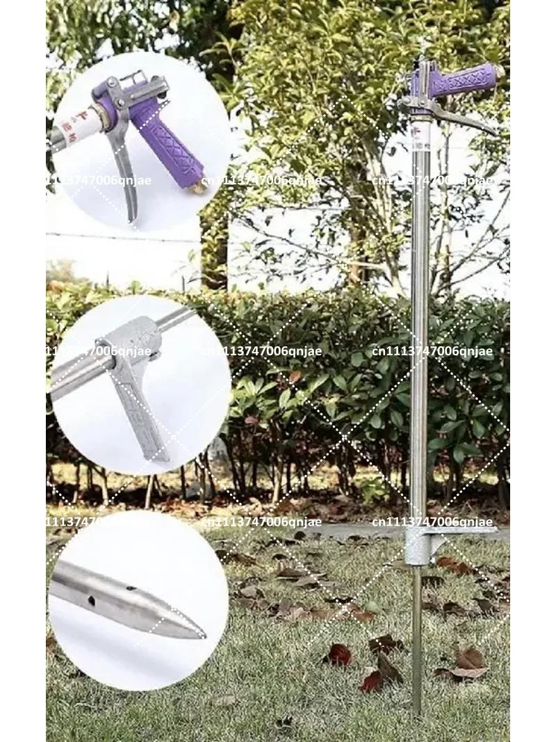 Upgraded Third Generation Agricultural Stainless Steel Liquid Water-Soluble Fertilizer Gun with Pointed Tip