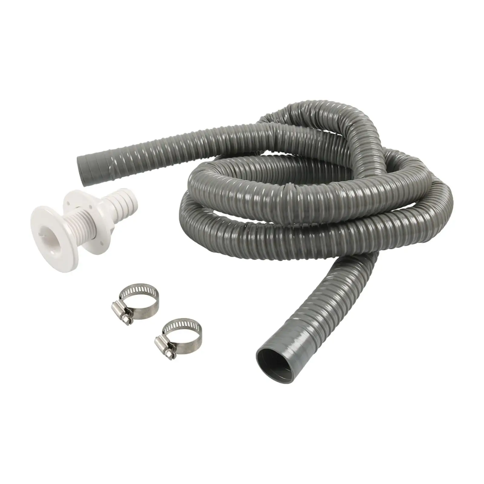 

Marine Bilge Pump Installation Hose Kit Plastic Gray 1-1 2 Inch Diameter for Boat Plumbing