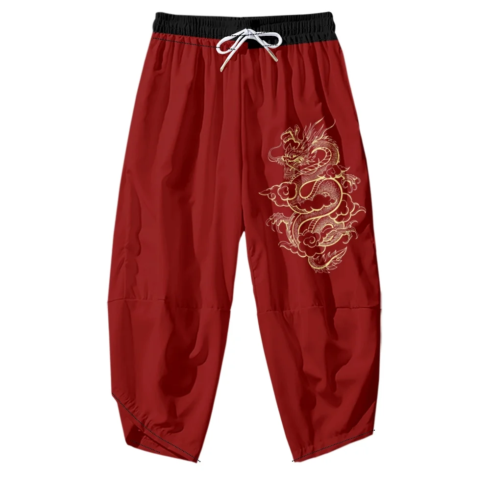 

Large Size 5XL 6XL Japanese Style Streetwear Hip Hop Harem Pants Men Dragon Printed Pants Casual Cosplay Jogger Pants Trousers