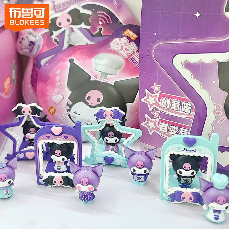 

【in stock】BLOKEES Sanrio Family Series - Doudou FUN Series - Transformable Kuromi II Anime peripheral blind box gift