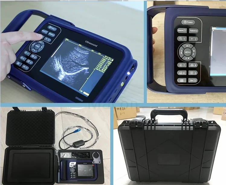 V106 Exquisite design portable handheld veterinary ultrasound scanner equipment for bovine, swine, cattle