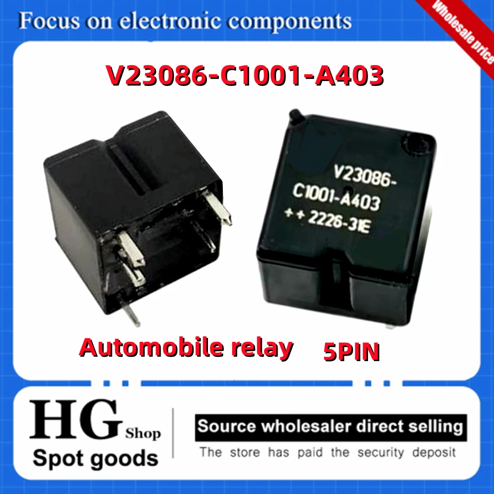 

5PCS/Lot Original 30A V23086-C1001-A403 V23086 5PINS 12VDC automotive relay