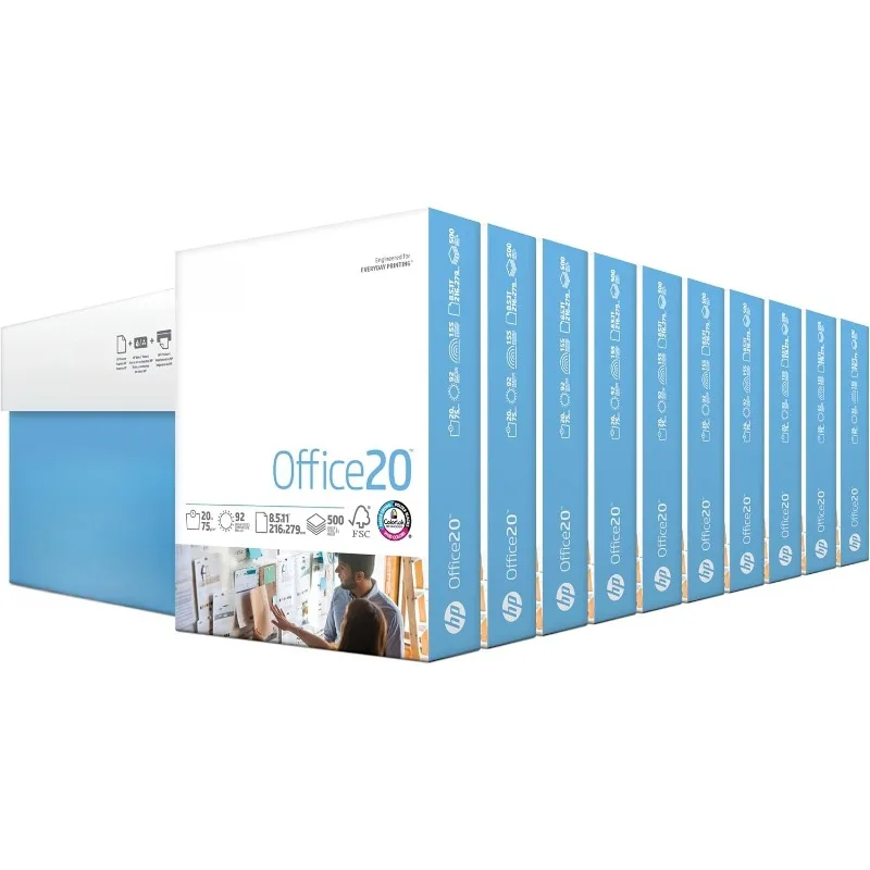 

Корпус Paper Office, 8,5 x 11 фунтов, 10 Ream — 5000 листов, 92 яркости, сделано в США — сертификат FSC | 112110
