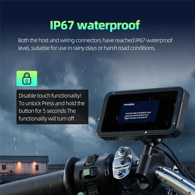 Strict Motorcycle Carplay Screen Wireless Carplay & Android Auto Motorcycle GPS Navigation