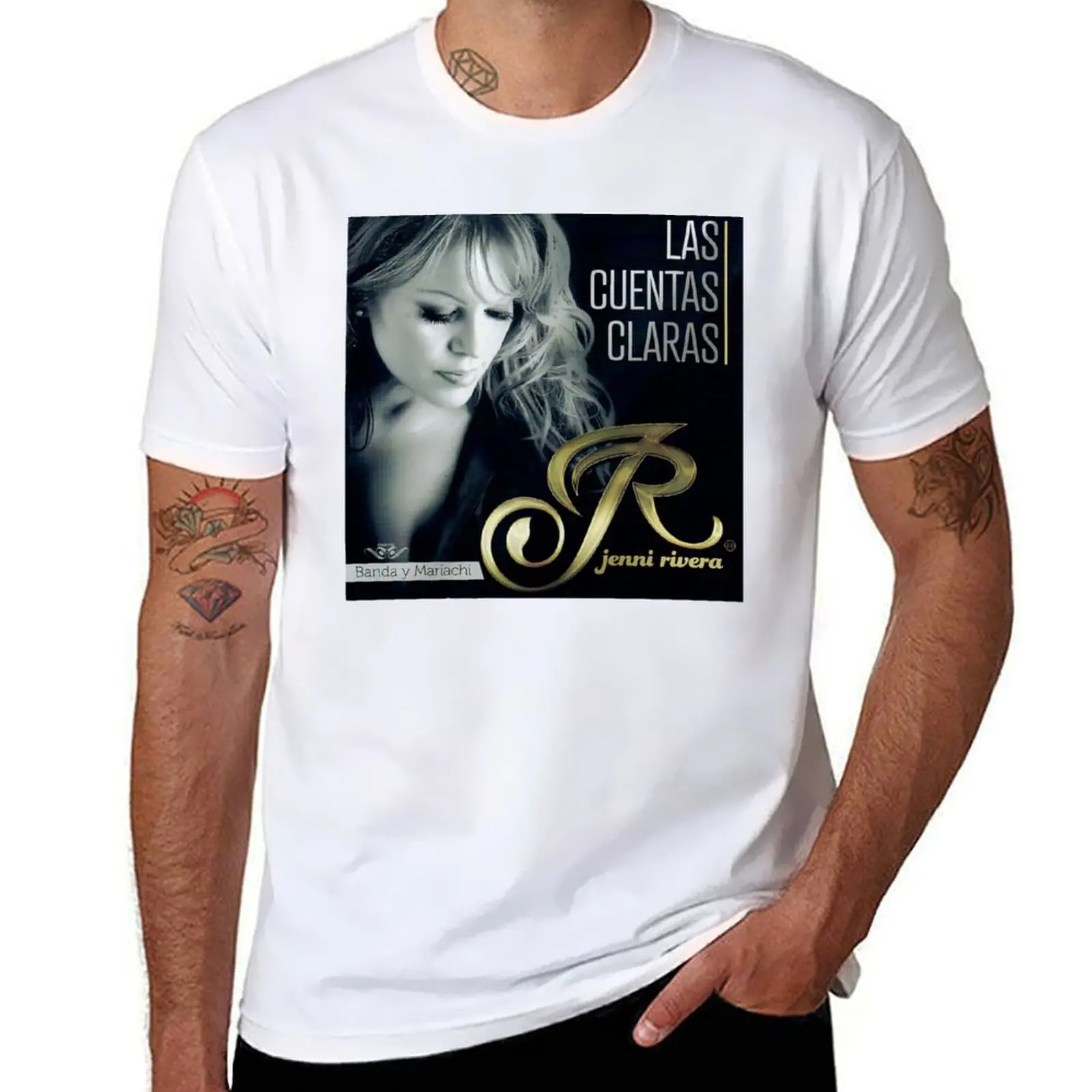 

Jenni Rivera - Las Cuentas Claras album 2018 T-Shirt man t shirt graphic t shirts for man pack cotton T-Shirt