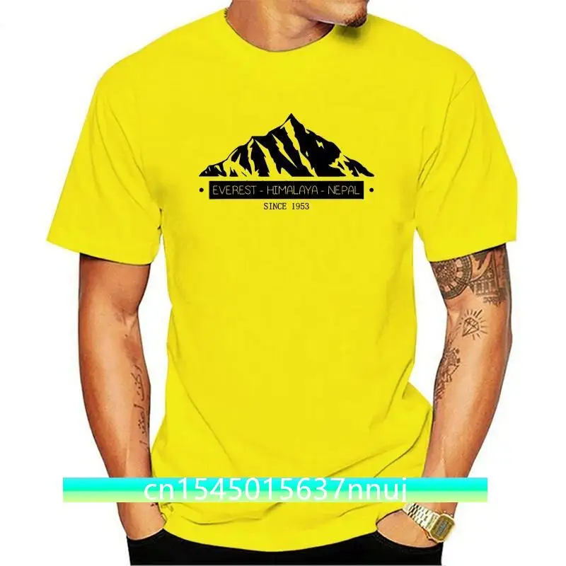 Mount Everester Himalaya Nepal T Shirt Fitted Print Custom Shirt Novelty Custom Tshirt Anti-Wrinkle Spring Funny Costume