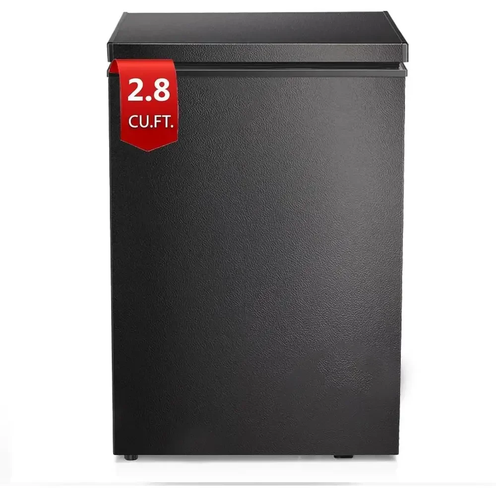 3.5 Cu. Ft. Deep Freezer with 2 Removable Baskets, Compact Top-Opening Door, Adjustable 7-Temperature Control for Indoor/Outdoor