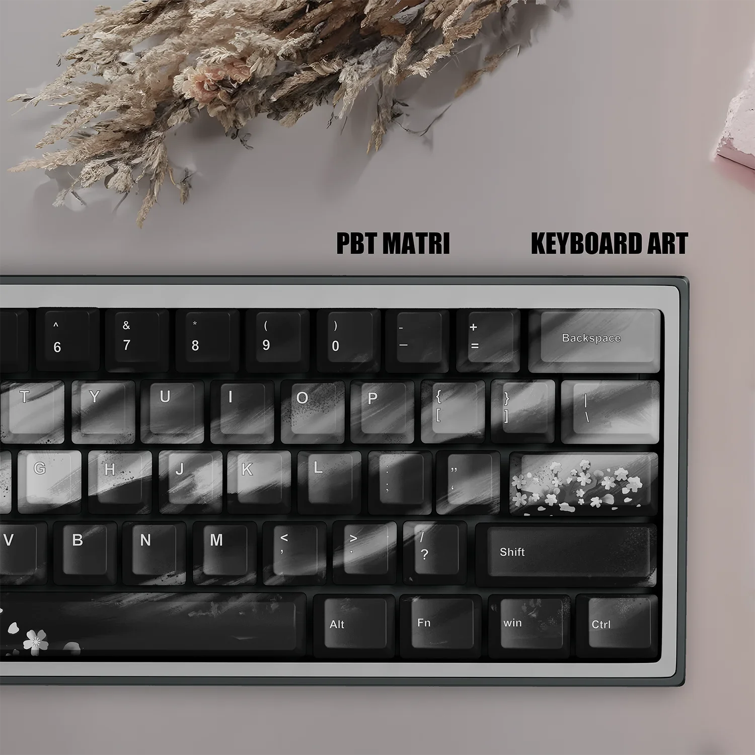 Dopamine Color Semi Saccharist Sublimation Keycaps MO Height For 61 68 75 87 108 Mechanical Keyboard Free Brush and Key Puller