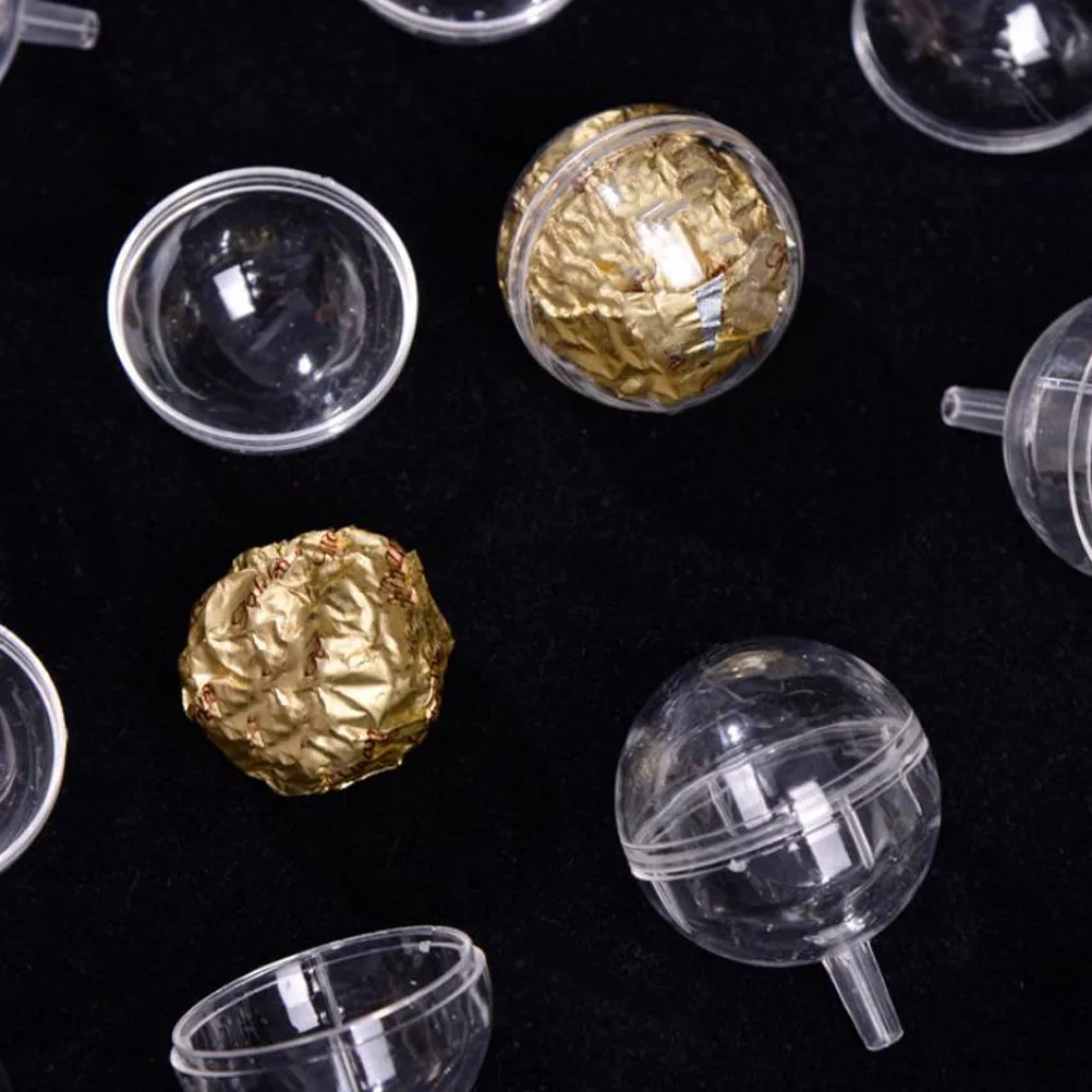 

60Pcs Chocolate Packaging Ball Premium Quality Decorative DIY Candy Bouquet Support Rack Portable Plastic Wrapper for Party