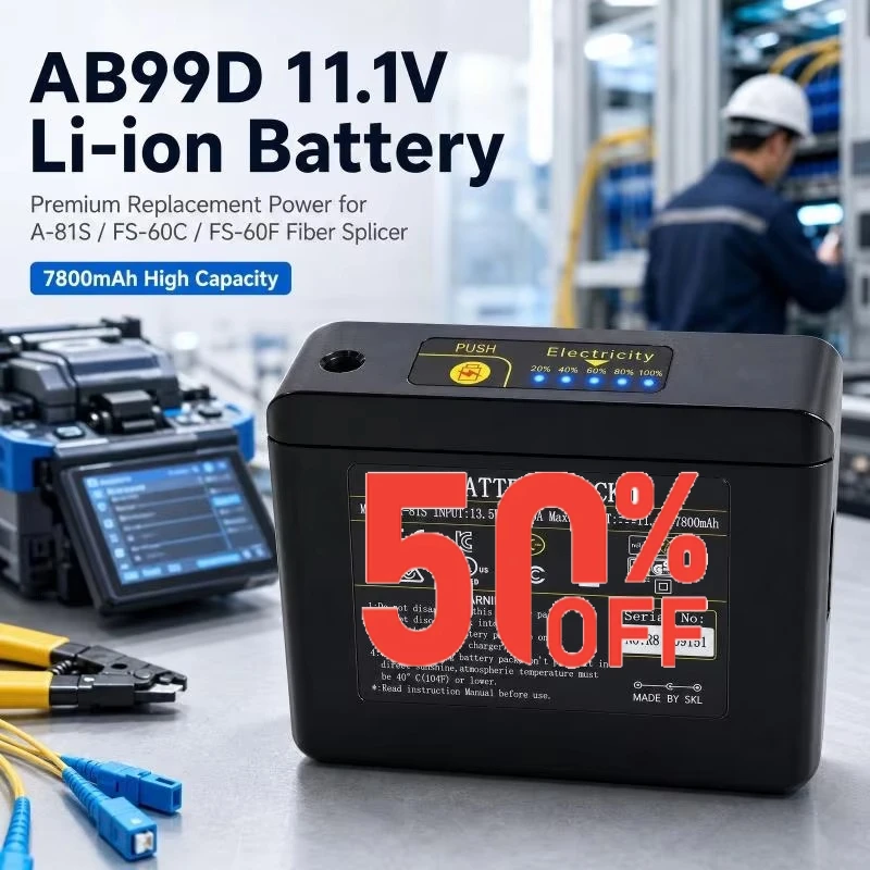 AB99D 11.1V Li-ion Replacement Battery for A-81S FS-60C FS-60F Fiber Fusion Splicer FTTH