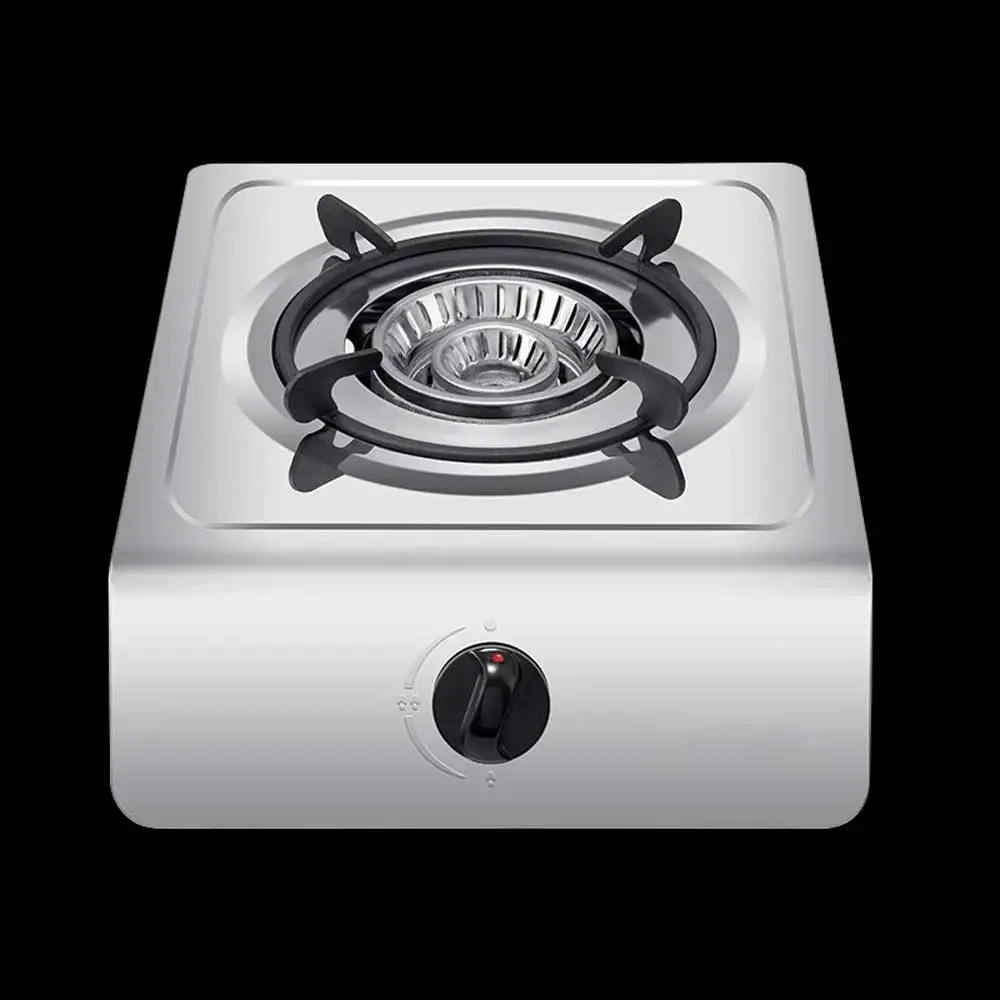 Stainless steel desktop single stove natural gas liquefied gas flash stove flameout protection