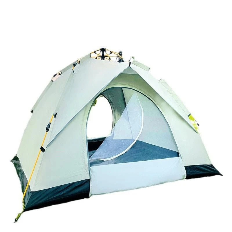 Outdoor portable folding, camping tent for 3-4 people, camping automatic quick-opening shading tent, thickened rainproof tent