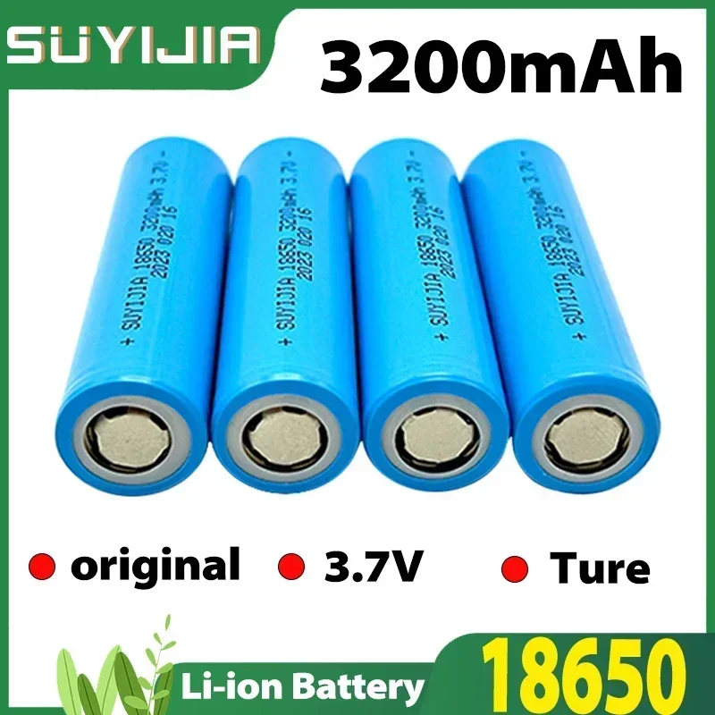 3.7V 3200mAh 18650 Battery Original Lithium Battery Cells Li-ion Rechargeable Batteries Actual Capacity Power Electric Tools