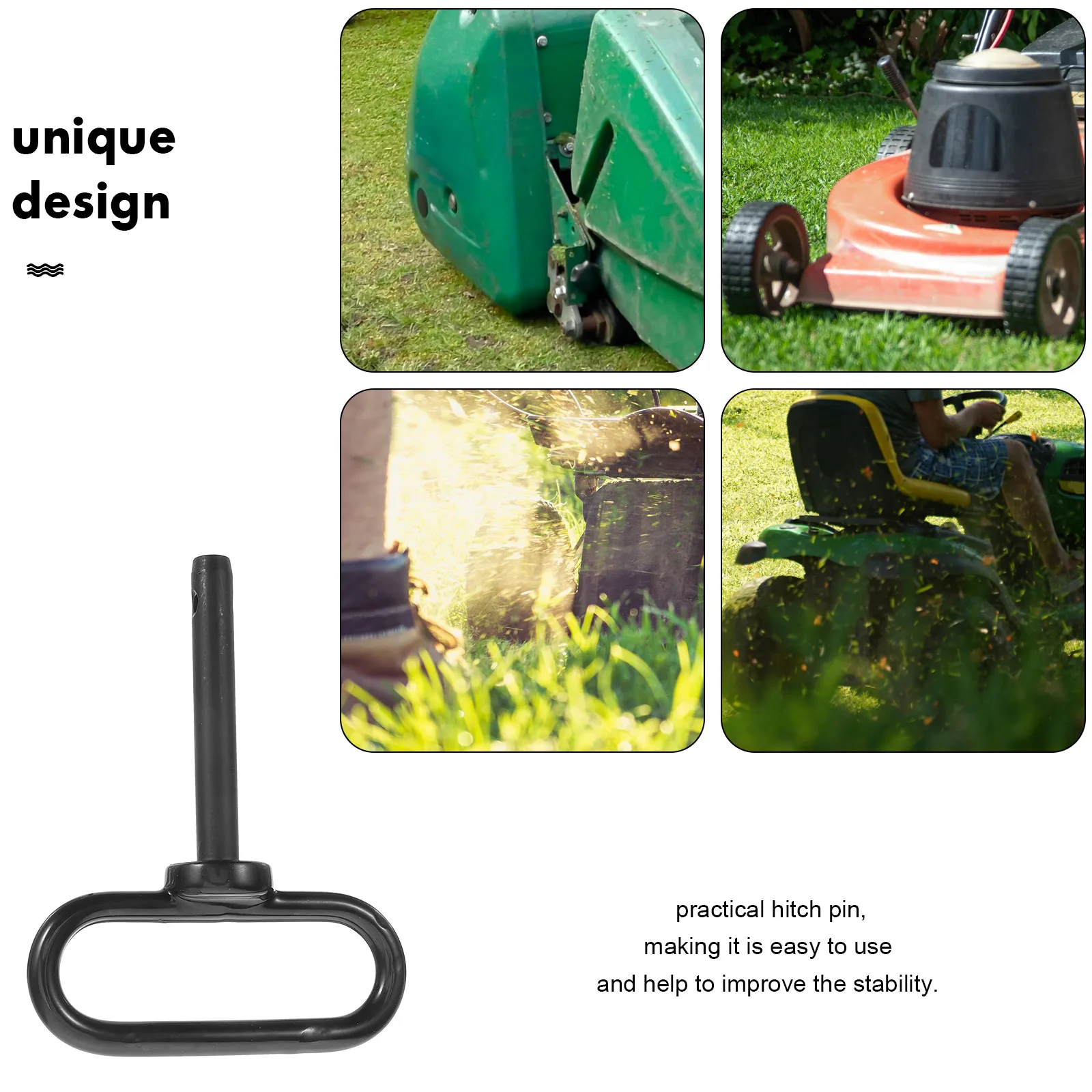 

1Set Trailer Hitch Pin Lock Practical Durable Multi-Function Hitch Pin for Lawn Mower Tractor Accessories Tractor Attachments