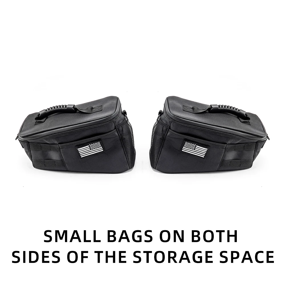 

2 сумки для хранения из ткани Оксфорд толщиной 200D, многофункциональные и просторные, удобные для хранения, подходят для багажника автомобиля.