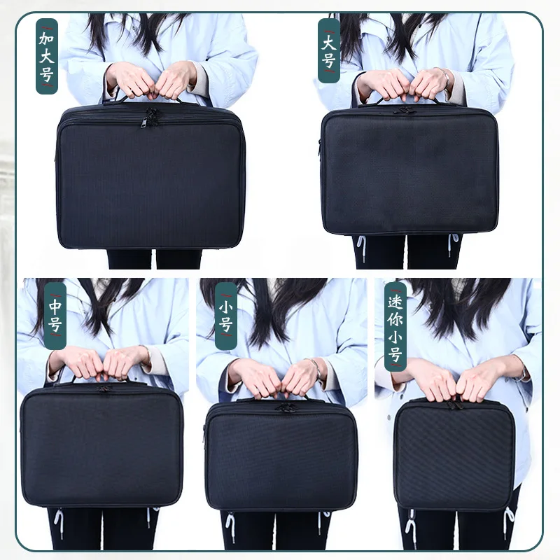 Large Oxford Cosmetic Organizer Bag Removable Compartment Tool Box Makeup Artist Follow Makeup Make-up Box