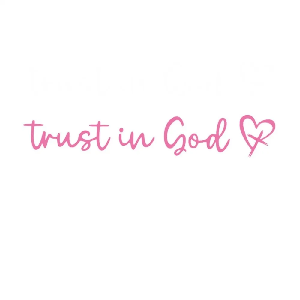 3pcs Hearts Design Mirror Stickers Bible Verse Faith-Based Rear View Mirror Decals Self-Adhesive Driving Stickers