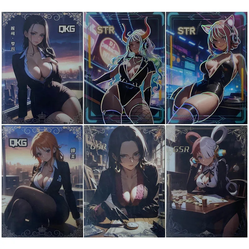 

Аниме One Piece STR GSR QKG карты Луффи Зоро Ace Nami Хэнкок Робин Коллекционные карты Рождественские подарки на день рождения Детские игрушки