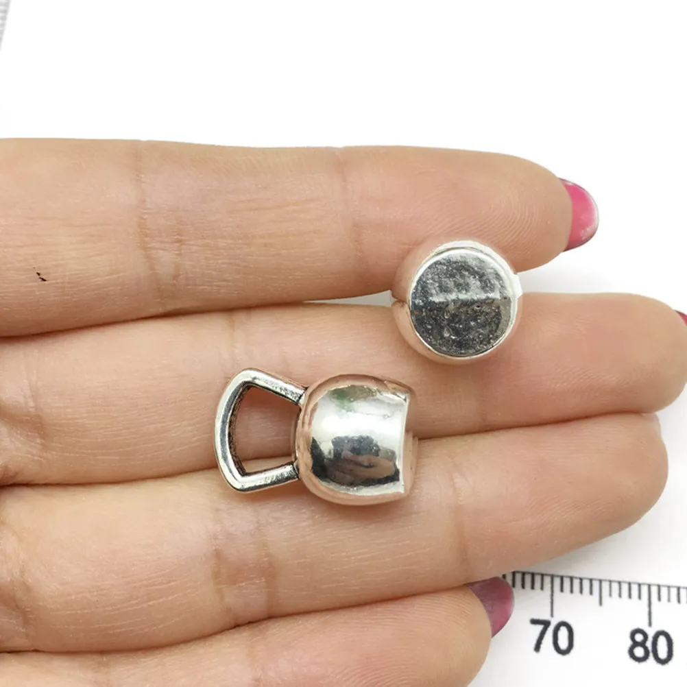 

20Pcs Simple Yet Stylish Alloy Dumbbell Pendants DIY Charm Set for Jewelry Making Necklace Bracelet Anklet Sweater Chain
