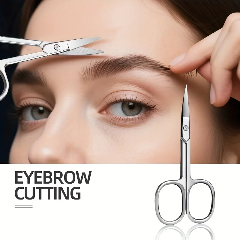 المهنية أداة تشذيب البشرة كماشة مقص الحواجب الفولاذ المقاوم للصدأ الأنف مقص عر مقص أظافر مزيل لباديكير ماني #3
