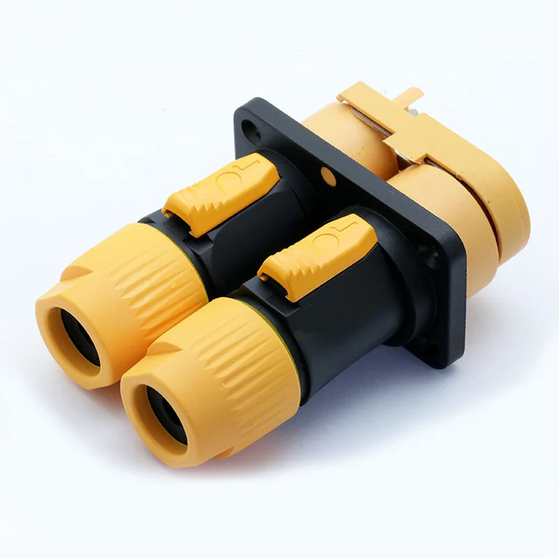 High quality 25pcs/lot 16A NAC3FX NAC3MX TRUE1 Powercon Cable input (female) Cable output (male)  Connector. 16 amp Silver color