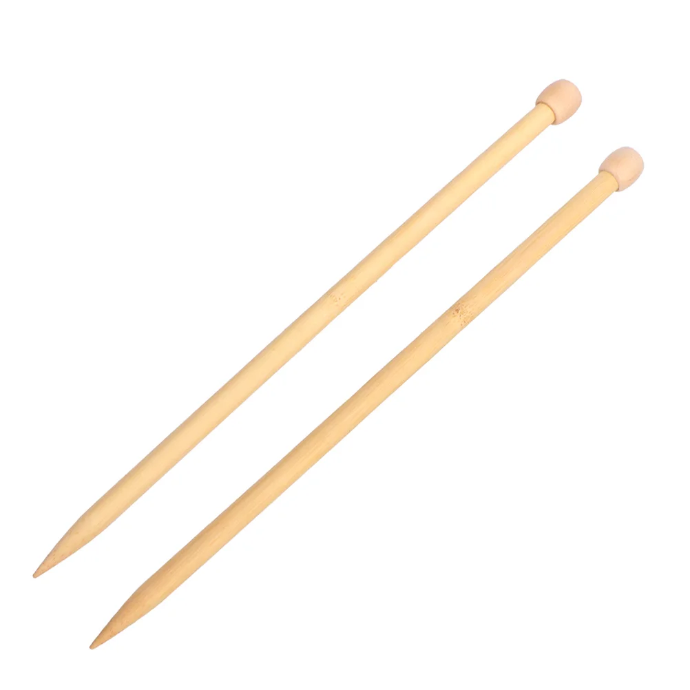 Knitting Needle Kit Weaving Needles Sweater Sticks Hand Tools Wooden DIY Handmade Child