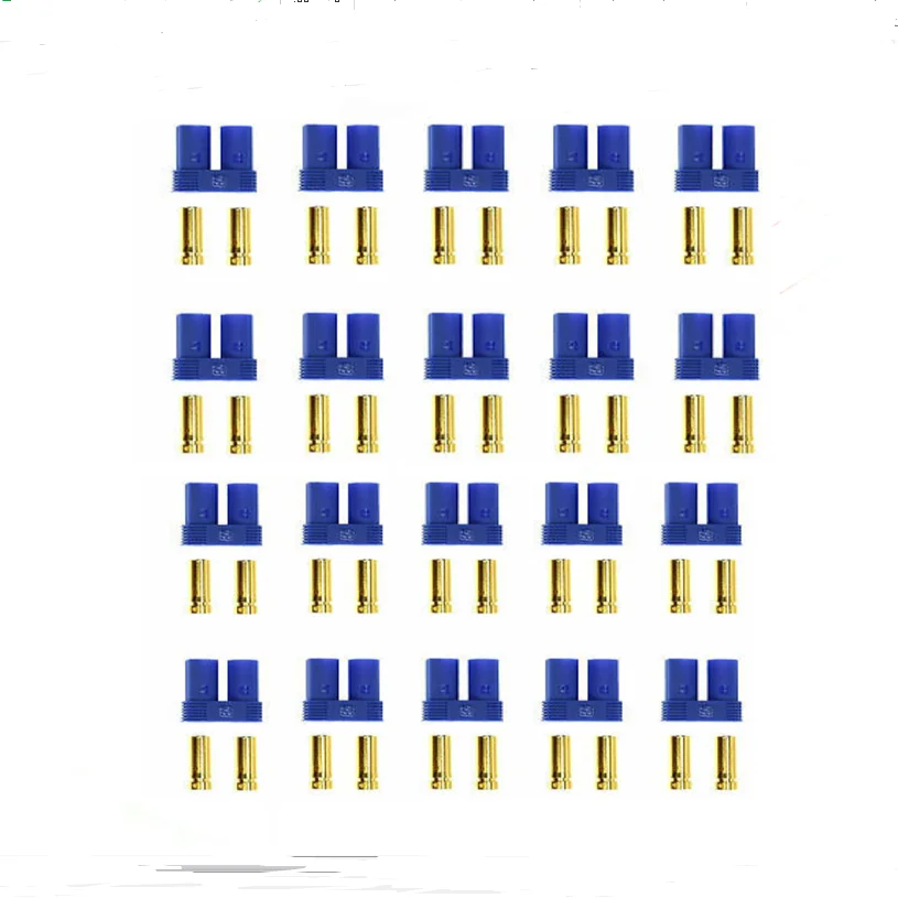 5/10 Pairs EC5 Male Female Connector Plugs 5.0mm Gold Bullet Banana Plug for RC ESC Lipo Battery Device Electric Motor