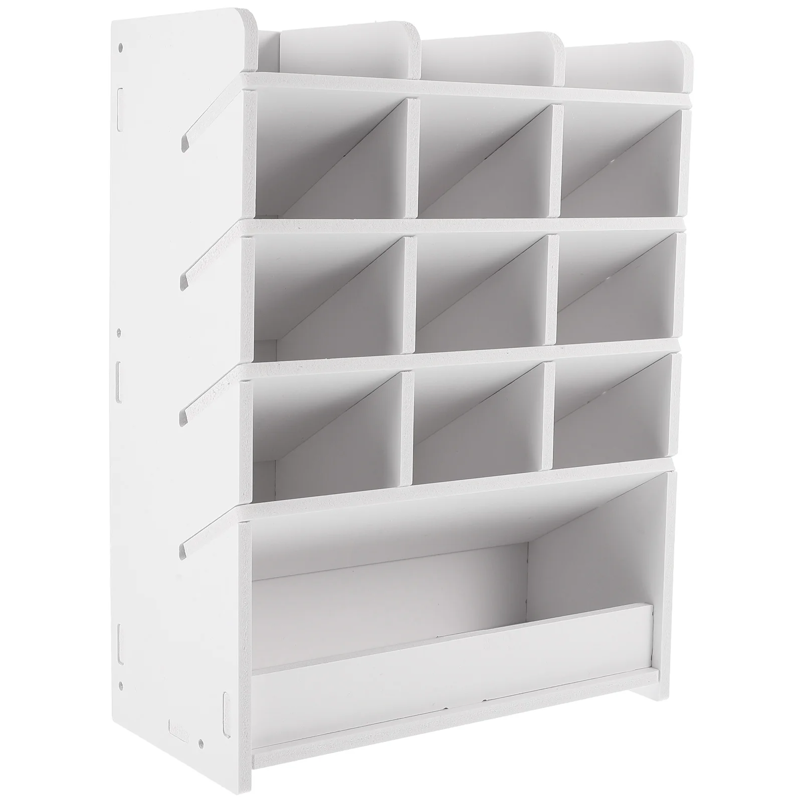 Multifunctional Desk Organizer Box Large Capacity DIY Desktop Storage Rack for Pens Pencils Markers Crayons Office Home Use