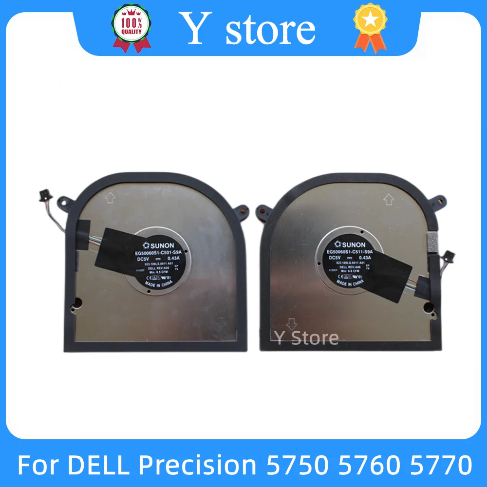 Y Store New For Dell Precision 5750 5760 5770 Laptop Cooling Fan EG50060S1-C511-S9A EG50060S1-C501-S9A Fast Ship