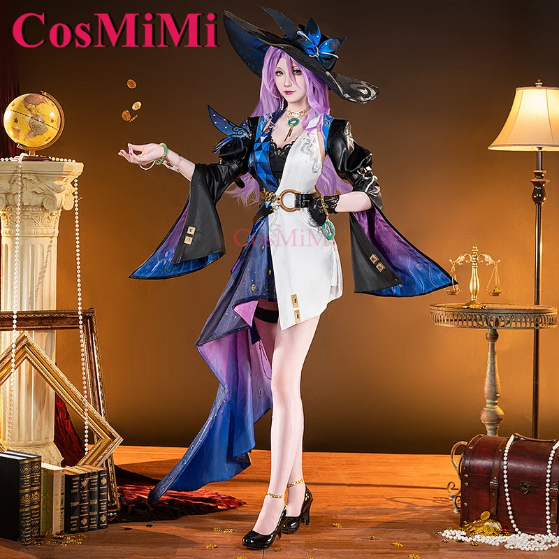 CosMiMi juego popular Honkai: disfraz de Cosplay de Star Rail Jade, vestido de uniforme dulce elegante a la moda, ropa de juego de rol para fiesta de Carnaval