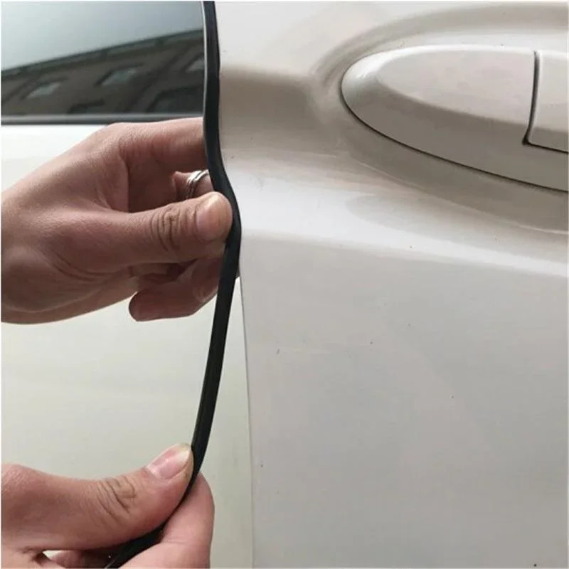 5M Transparent Car Door Edge Rubber Scratch Protector Strips Car Styling Side Doors Moldings Adhesive Scratch Protector